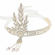 Load image into Gallery viewer, 1920&#39;s Diamante &amp; Faux Pearl Headband
