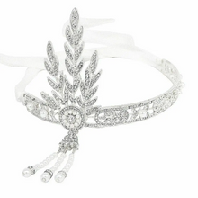 Load image into Gallery viewer, 1920&#39;s Diamante &amp; Faux Pearl Headband
