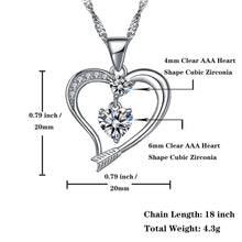 Load image into Gallery viewer, Cupids Arrow Heart Necklace
