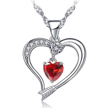 Load image into Gallery viewer, Cupids Arrow Heart Necklace
