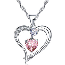 Load image into Gallery viewer, Cupids Arrow Heart Necklace
