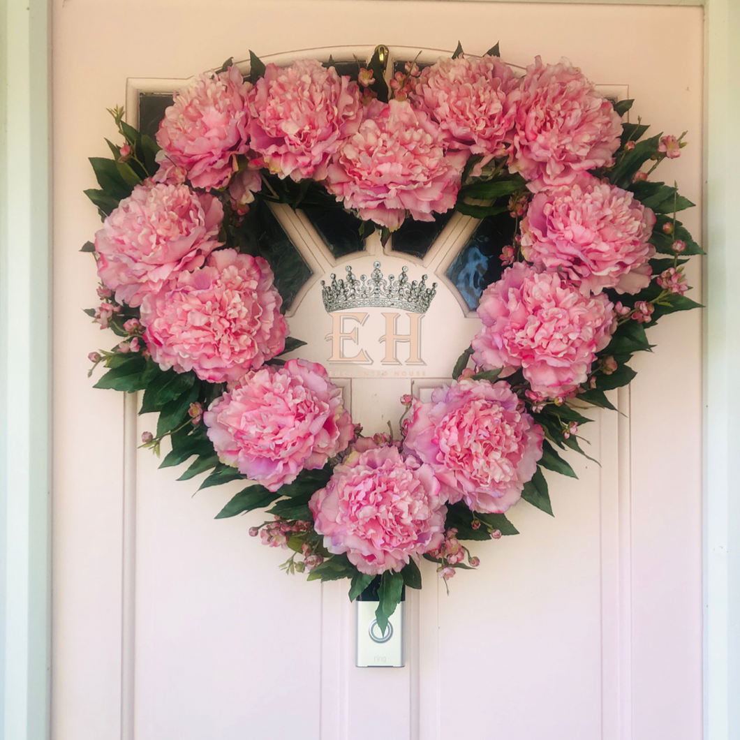 Enchanted Heart - Pink Peonies